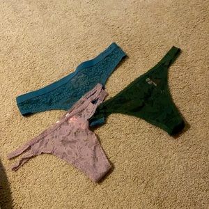 3pk Victoria secret thongs